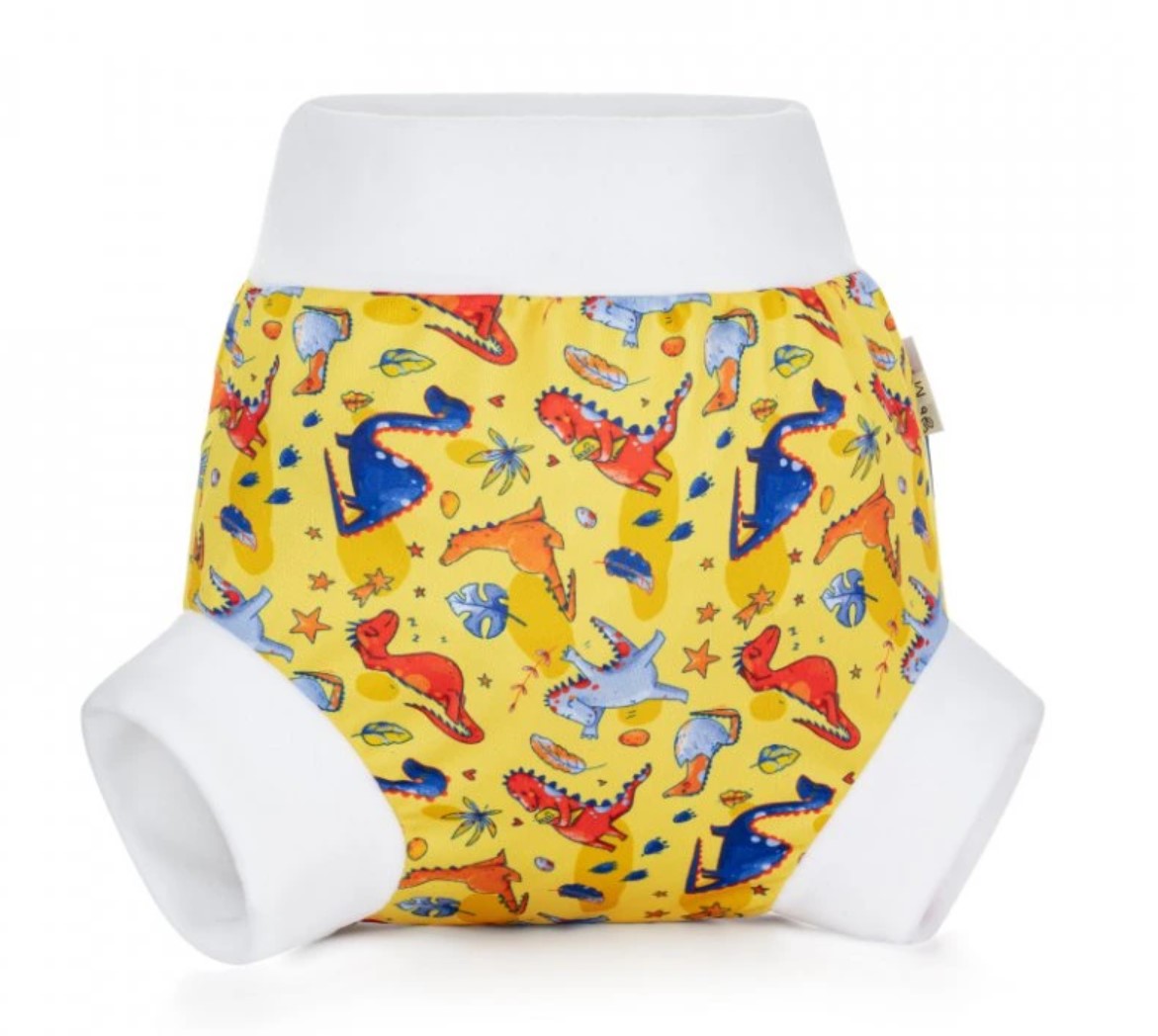Bamboolik Pull-up Diaper Cover - Size L - Dinosaurs
