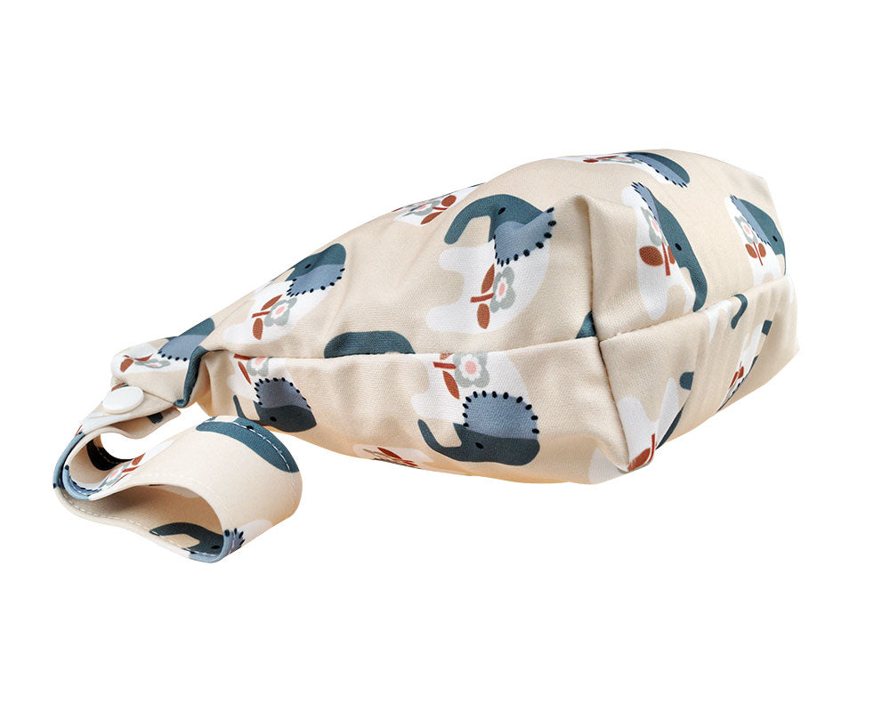 Blümchen diaper bag M (wide base) Elephant