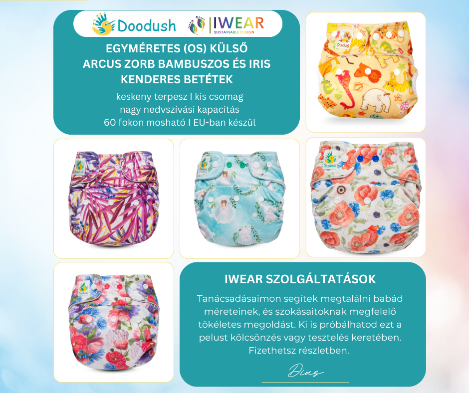 Blümchen velcro newborn / SM with outer single thigh elastic - MamaMaci