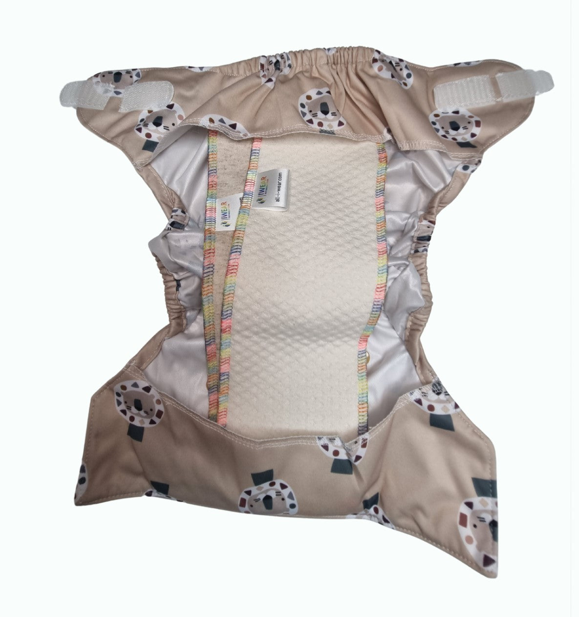 4. Blümchen egyméretes (OS / M-L-XL) csomag (1 db pelenkakülső dupla combgumival + 2 db IWEAR pelenkabetét - zorbos, kenderes)