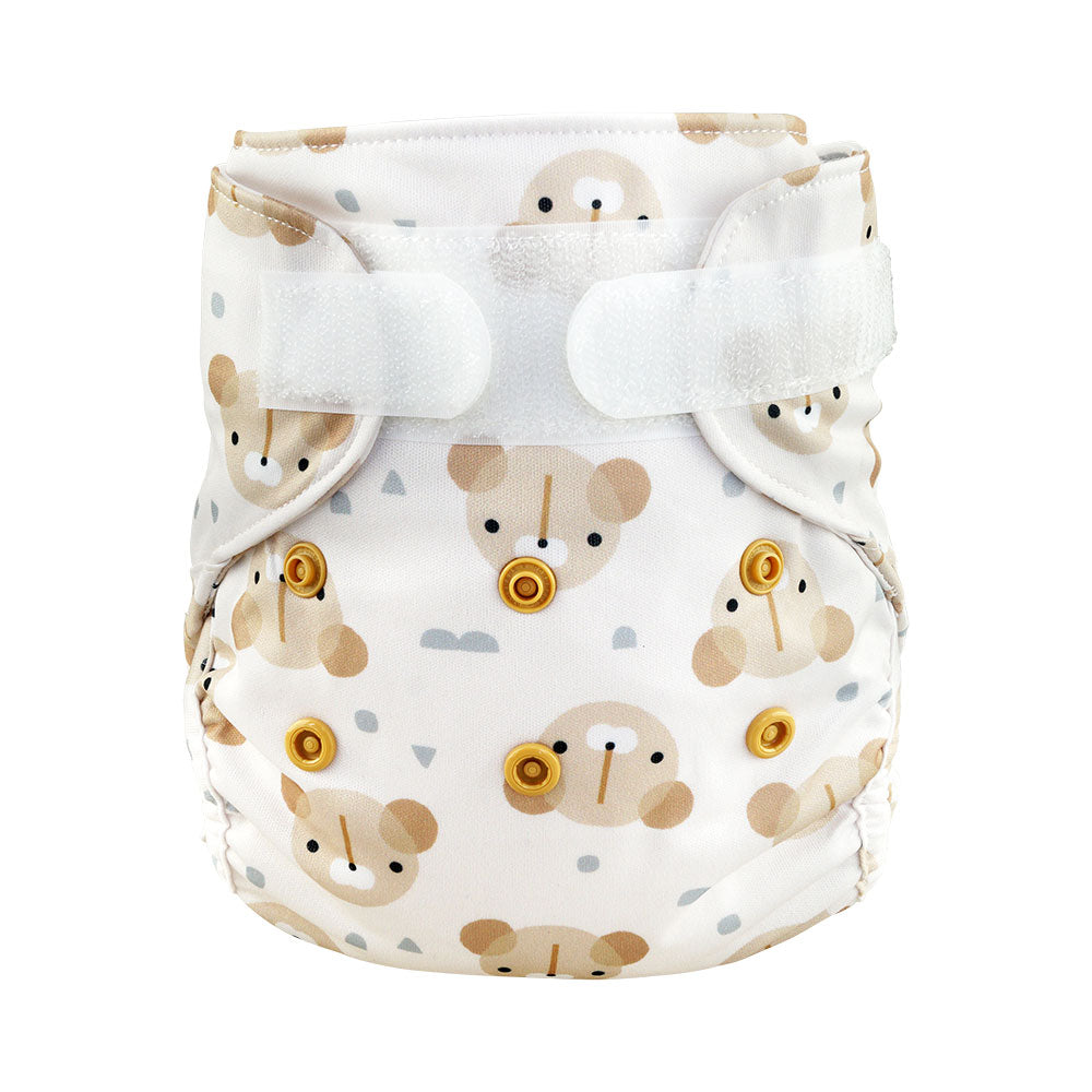 6. Blümchen újszülött, mini OS (S, M) csomag (1 db pelenkakülső dupla combgumival + 2 db IWEAR pelenkabetét - zorbos, kenderes)