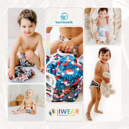 Bamboolik patentos egyméretes (OS=OneSize) dupla combgumis pelenkakülső - több színben és mintával