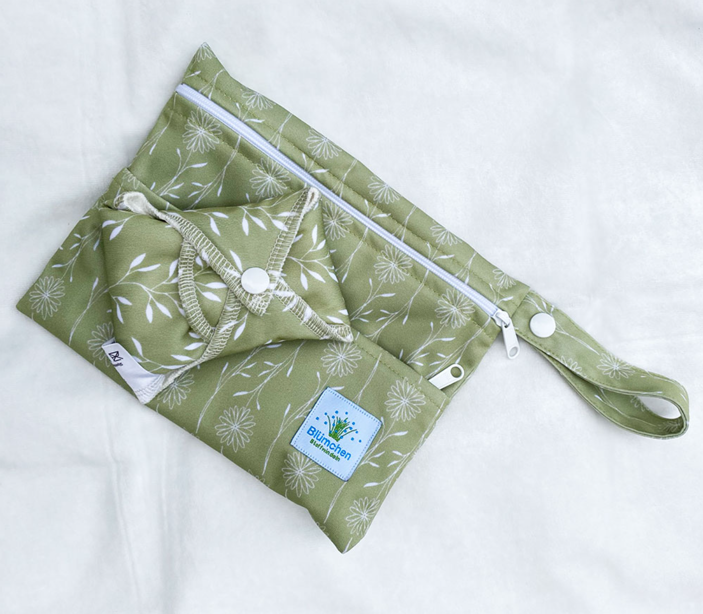 Blümchen vízhatlan neszesszer 2 db zsebbel (20 X 15 cm) - Újrahasznosított PES