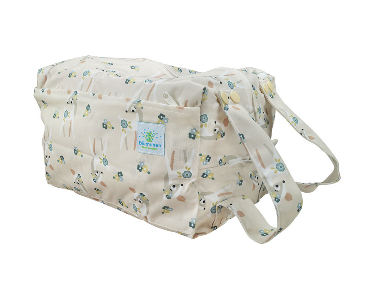 Blümchen pelenkázótáska 3 zsebbel (27x17x17 cm - POD) - Újrahasznosított PES (Copy)