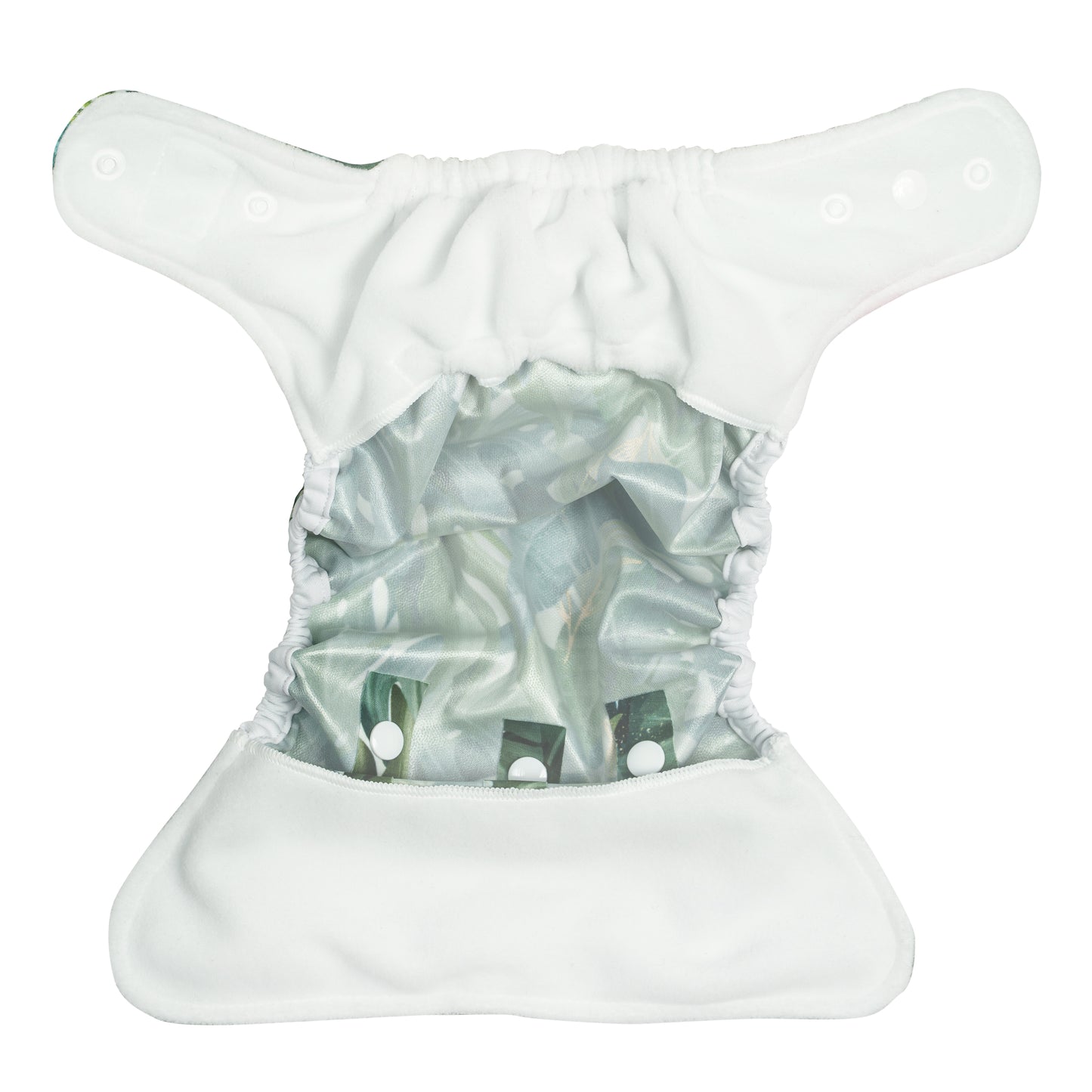 Blümchen velcro newborn / SM with outer single thigh elastic - MamaMaci