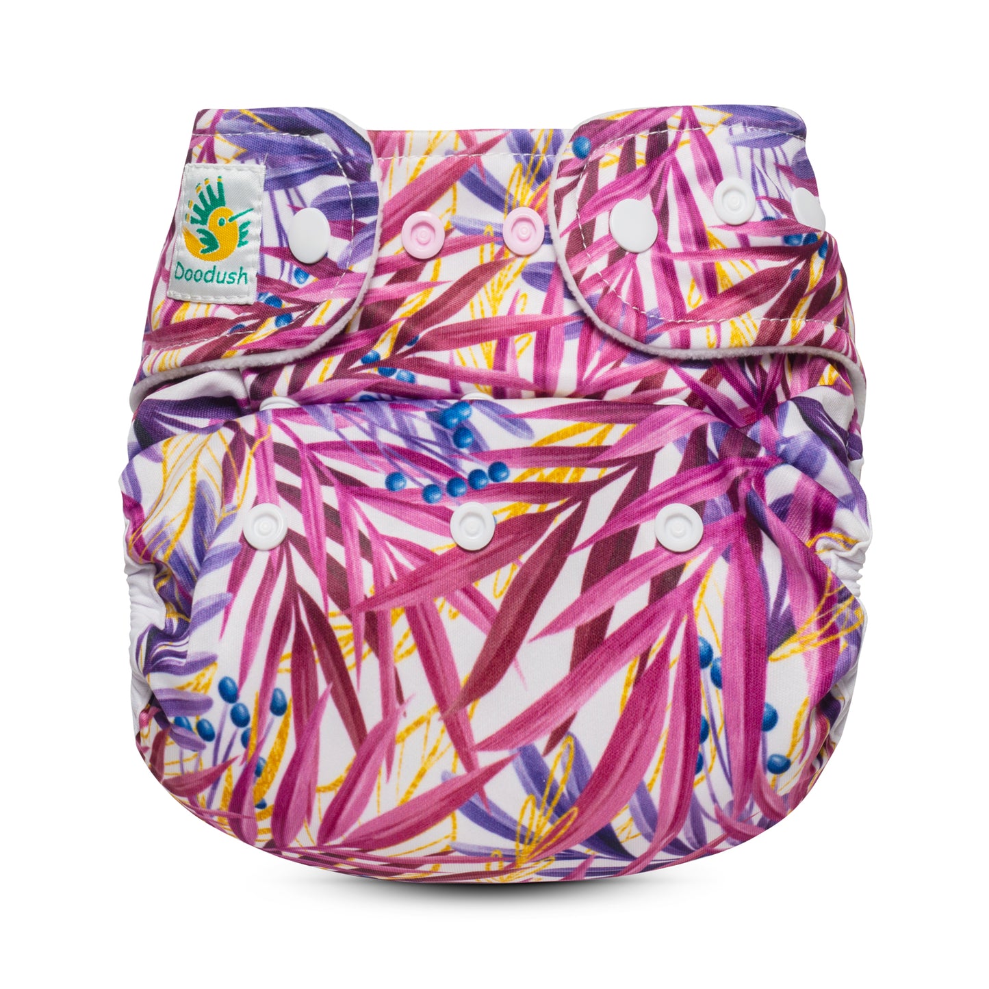 Blümchen velcro newborn / SM with outer single thigh elastic - MamaMaci