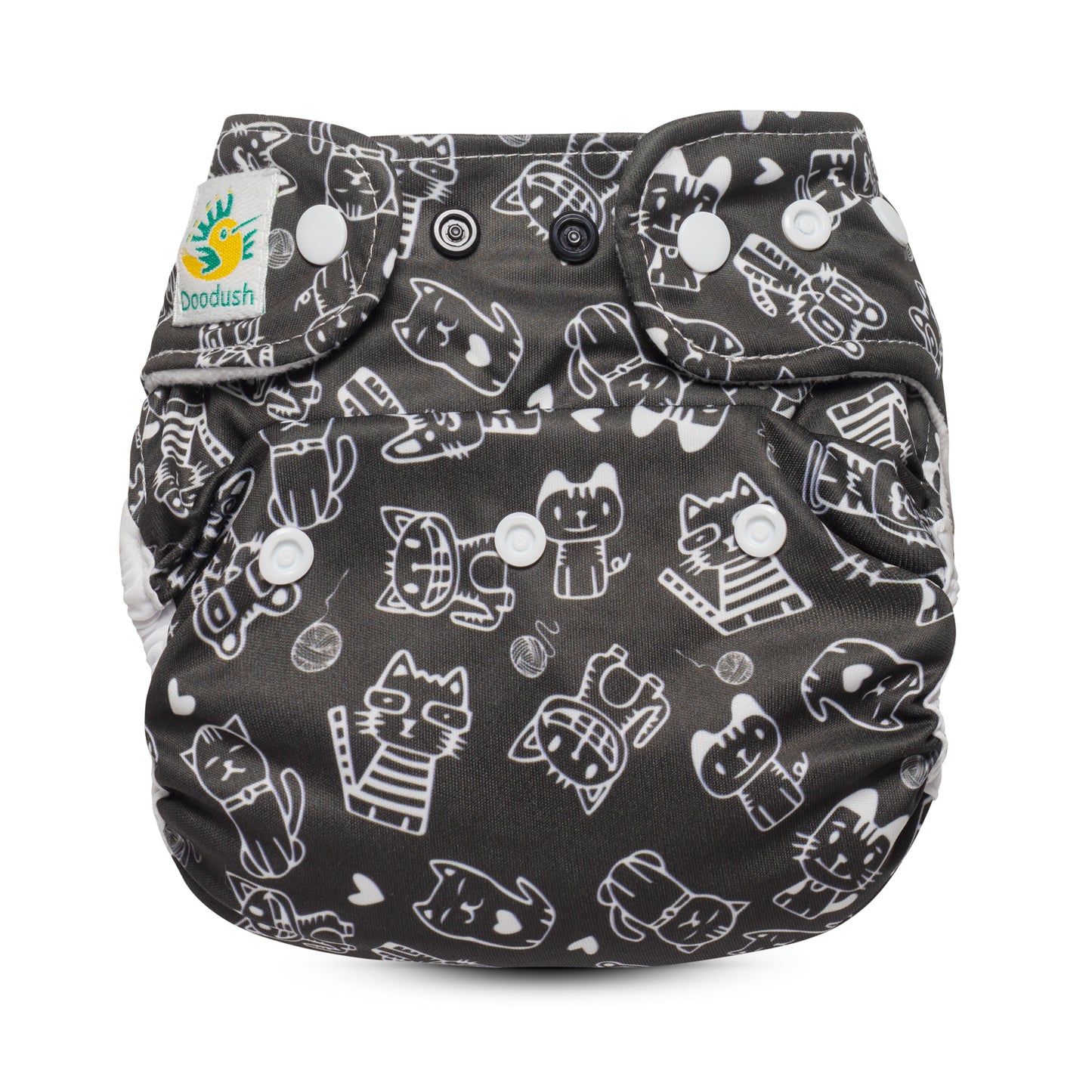 Blümchen velcro newborn / SM with outer single thigh elastic - MamaMaci