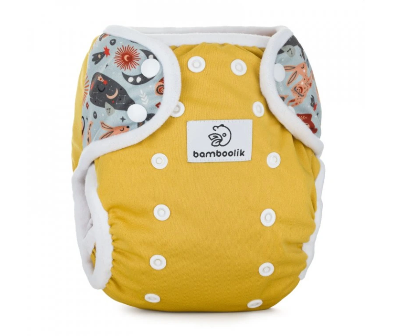 Bamboolik patentos egyméretes (OS=OneSize) dupla combgumis pelenkakülső - több színben és mintával