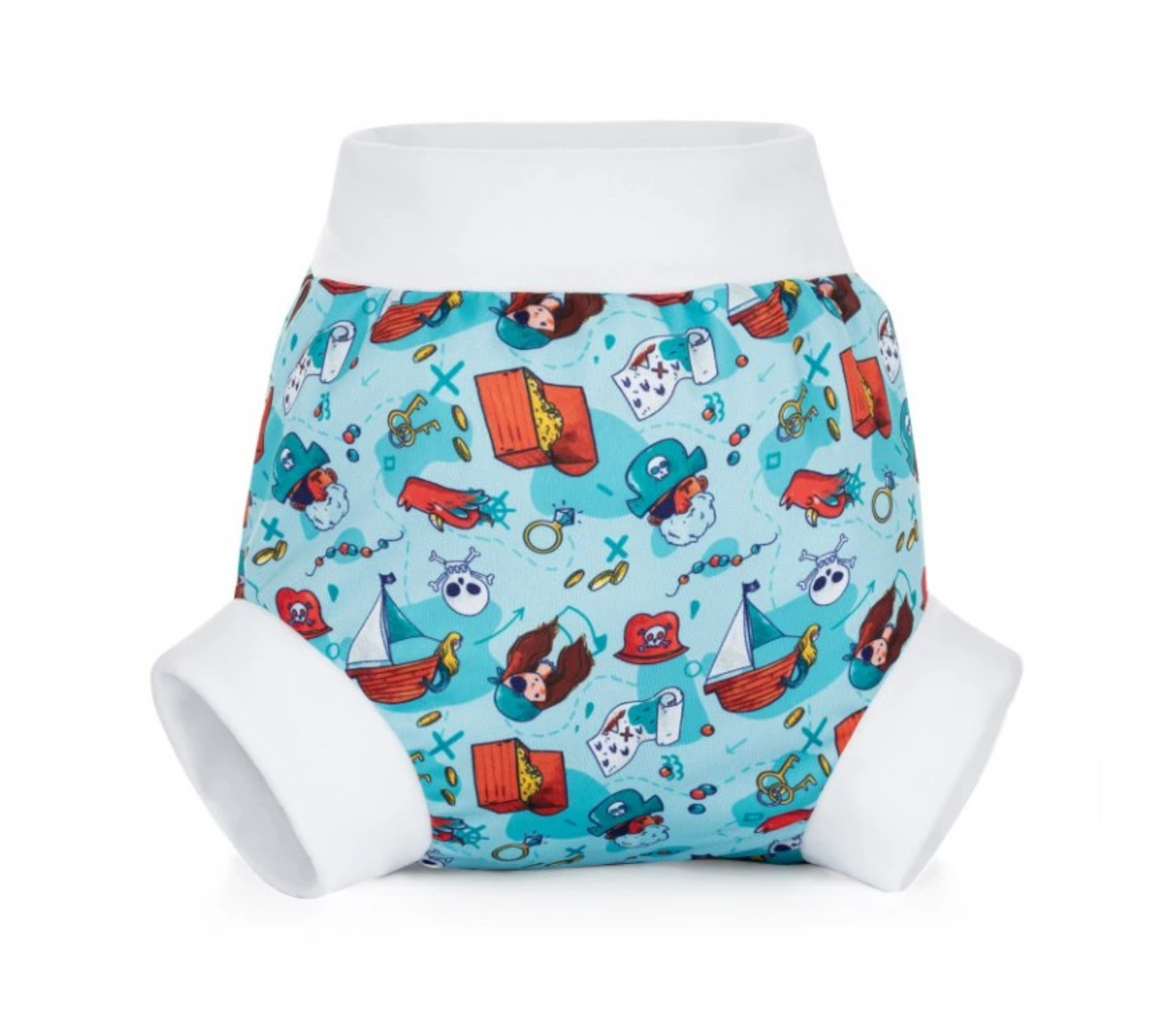 Blümchen velcro newborn / SM with outer single thigh elastic - MamaMaci