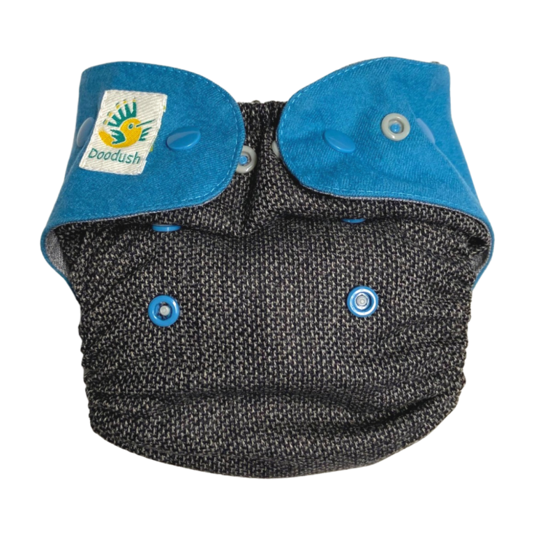 Doodush Wollüberhose in Einheitsgröße (OS) mit blauen Laschen