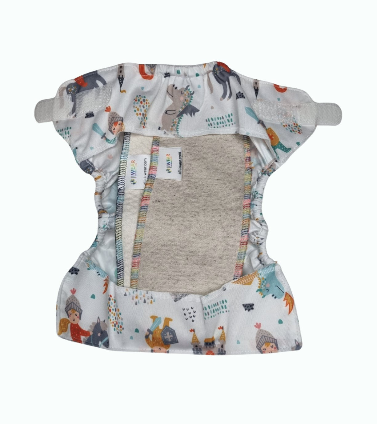 6. Blümchen újszülött, mini OS (S, M) csomag (1 db pelenkakülső dupla combgumival + 2 db IWEAR pelenkabetét - zorbos, kenderes)