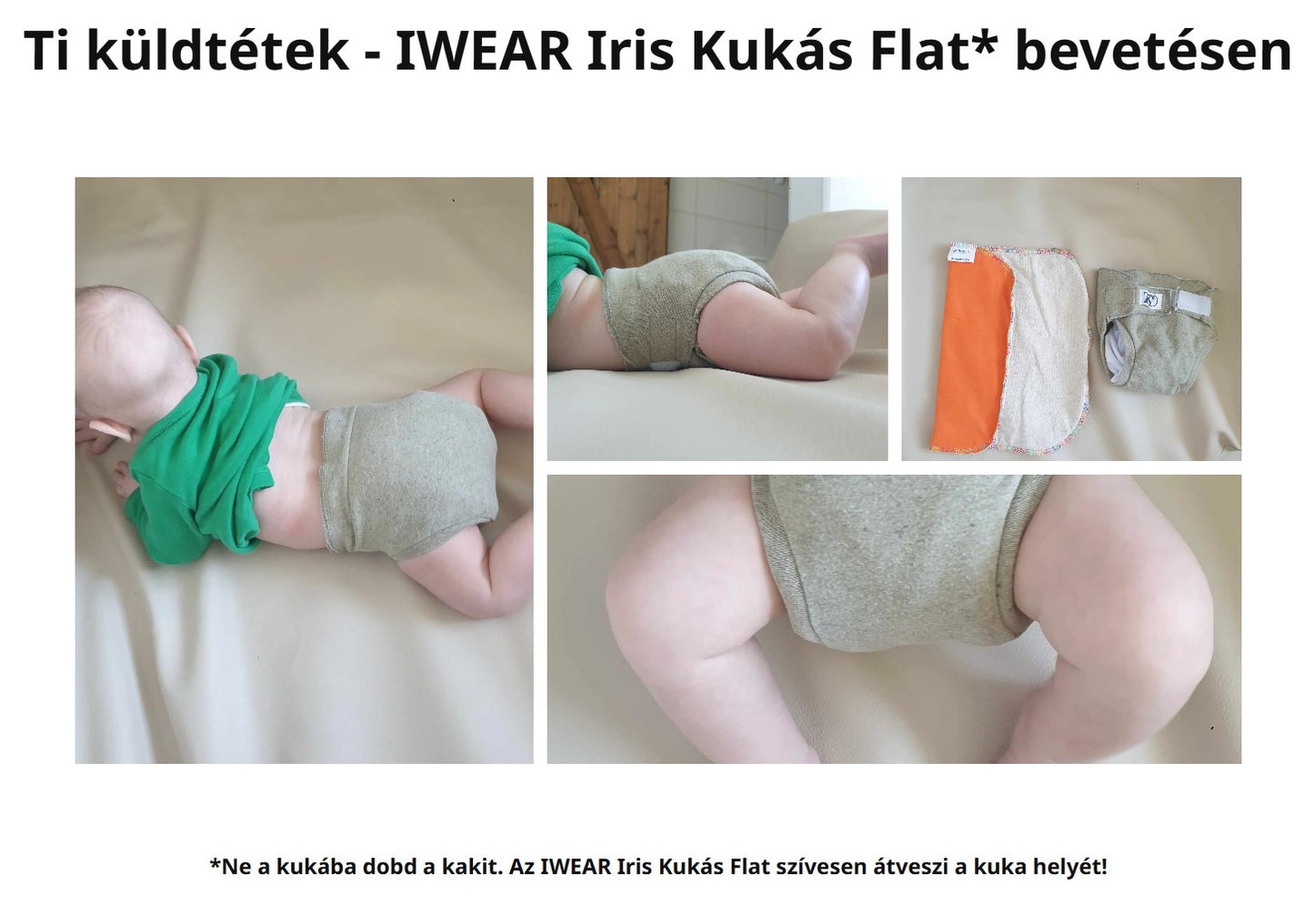 IWEAR Iris kenderes 2-es méretű Kukás FLAT