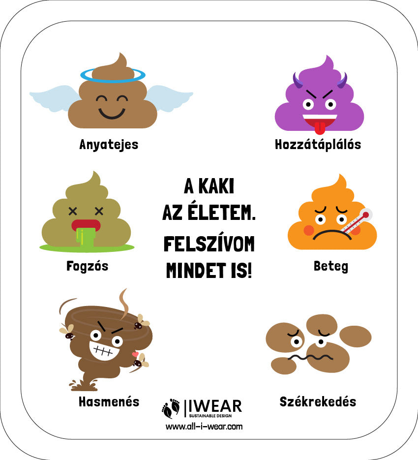 CSOMAGBAN (5+1): IWEAR Iris kenderes 1-es méretű Kukás FLAT